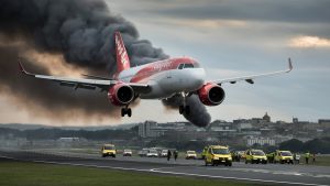 easyjet flight u2238 emergency landing newcastle
