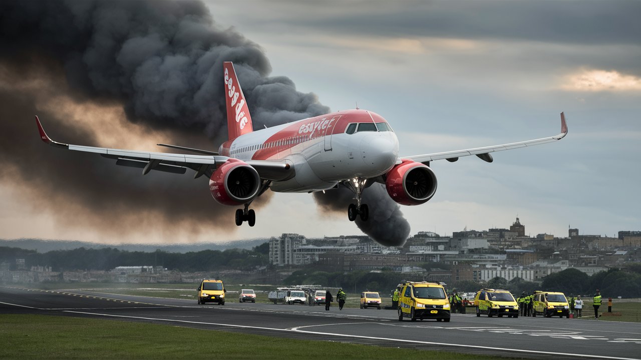 easyjet flight u2238 emergency landing newcastle