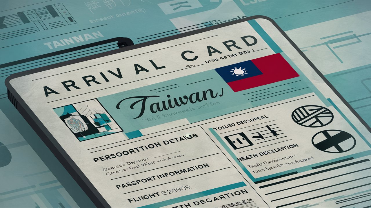Taiwan Digital Arrival Card Requirement
